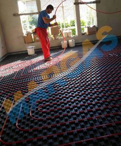 sapa incalzire in pardoseala la care se foloseste aditivul