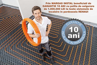 10 Ani Garantie pentru Sistemele de incalzire in pardoseala